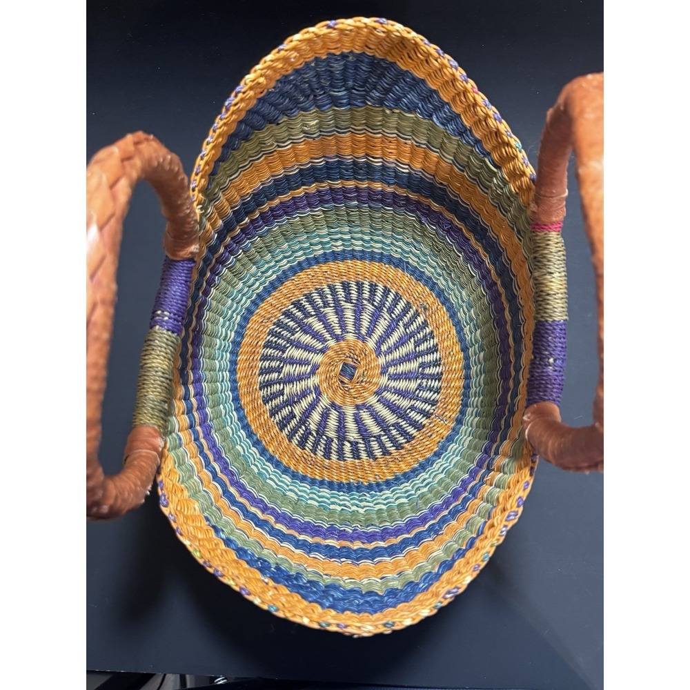 African Bolga Basket U Shopper Tote Basket - Picture 13 of 16
